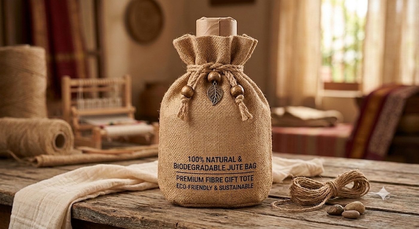 Jute gift potli bag